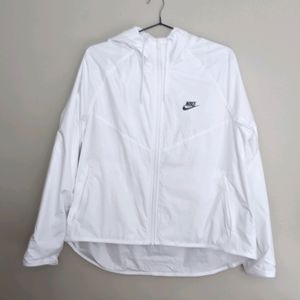 Nike white jacket windbreaker